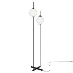The Sixth Sense - Black LED Floor Lamp with White Glasses The Sixth Sense - Black LED Floor Lamp with White Glasses