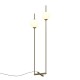 Maytoni-Z020FL-L12BS3K - The Sixth Sense - Brass LED Floor Lamp with White Glasses