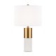 - Bianco - Natural Stone & Brass Table Lamp with White Shade Maytoni-Z030TL-01BS - Bianco - Natural Stone & Brass Table Lamp with White Shade