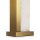 Table & Floor Lamp - Bianco - Natural Stone & Brass Table Lamp with White Shade Maytoni-Z031TL-01BS - Bianco - Natural Stone & Brass Table Lamp with White Shade
