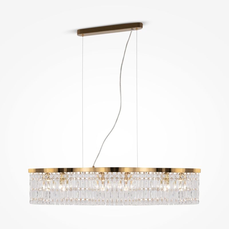 Maytoni-DIA005PL-06G - Dune - Gold 6 Light over Island Fitting with Crystal