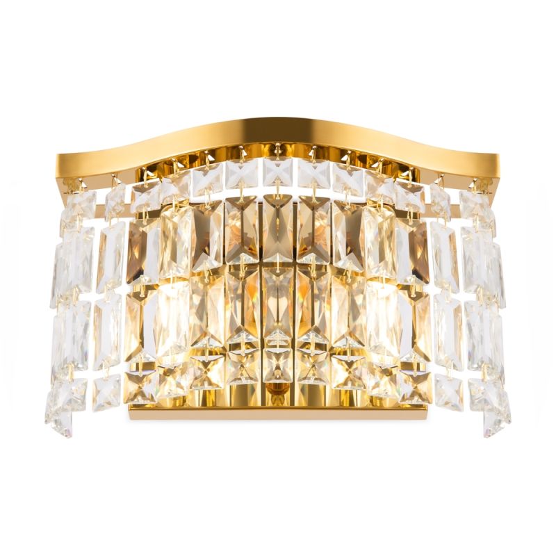 Maytoni-DIA005WL-02G - Dune - Gold 2 Light Wall Lamp with Crystal