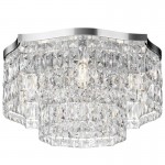 Dune - Crystal & Chrome 6 Light Ceiling Lamp