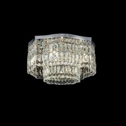 Dune - Crystal & Chrome 6 Light Ceiling Lamp Dune - Crystal & Chrome 6 Light Ceiling Lamp