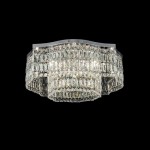 Dune - Crystal & Chrome 10 Light Ceiling Lamp