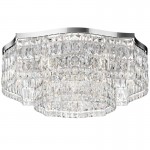 Dune - Crystal & Chrome 10 Light Ceiling Lamp