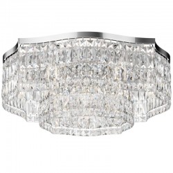 Dune - Crystal & Chrome 10 Light Ceiling Lamp Dune - Crystal & Chrome 10 Light Ceiling Lamp