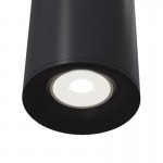 Slim - Surface-Mounted Black Cylindrical Spotlight