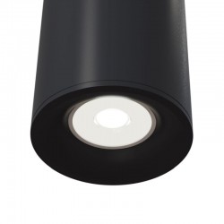 Slim - Surface-Mounted Black Cylindrical Spotlight