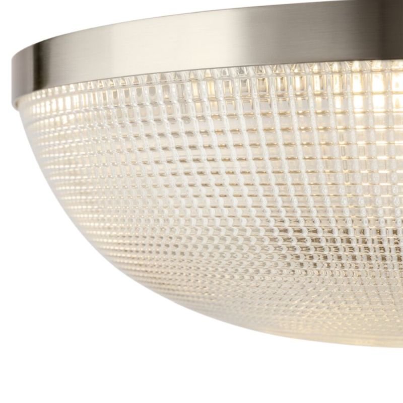 Ceiling Lights - Coupe - Textured Glass & Nickel 3 Light Flush Maytoni-C046CL-03N - Coupe - Textured Glass & Nickel 3 Light Flush
