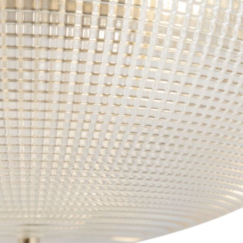 Ceiling Lights - Coupe - Textured Glass & Nickel 3 Light Flush Maytoni-C046CL-03N - Coupe - Textured Glass & Nickel 3 Light Flush