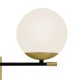 Maytoni-MOD050WL-02G - Nostalgia - White & Black and Gold 2 Light Wall Lamp