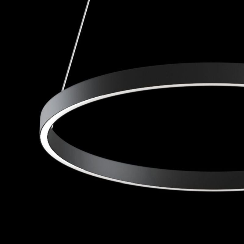 Maytoni-MOD058PL-L32B4K - Rim - LED Black Metal Ring Pendant Ø60