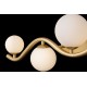Wall Lights - Uva - White & Matt Gold 5 Light Wall Lamp Maytoni-MOD059WL-05G - Uva - White & Matt Gold 5 Light Wall Lamp