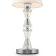 Table & Floor Lamp - Florero - White Fabric Shade & Chrome Big Table Lamp Maytoni-MOD079TL-01CH - Florero - White Fabric Shade & Chrome Big Table Lamp