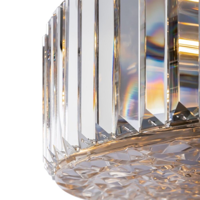 Maytoni-MOD080CL-08CH - Recinto - Crystal & Chrome 8 Light Pendant with Decorative Diffuser
