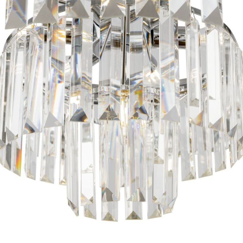 Crystal & Acrylic - Revero - Crystal & Painted Chrome 7 Light Chandelier Maytoni-MOD085PL-07CH - Revero - Crystal & Painted Chrome 7 Light Chandelier