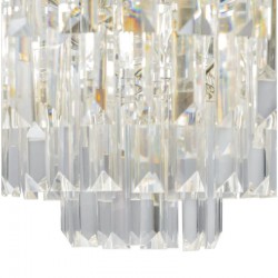 Revero - Painted Brass 16 Light Chandelier with Crystal