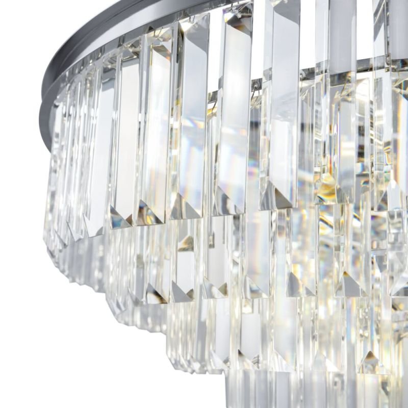 Crystal & Acrylic - Revero - Crystal & Painted Chrome 16 Light Chandelier Maytoni-MOD085PL-16CH - Revero - Crystal & Painted Chrome 16 Light Chandelier