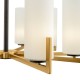 Maytoni-MOD089PL-10BS - Fortano - White Glass & Gold 10 Light Centre Fitting