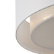 Maytoni-MOD613CL-03W1 - Bergamo -  White Fabric Flush with Diffuser