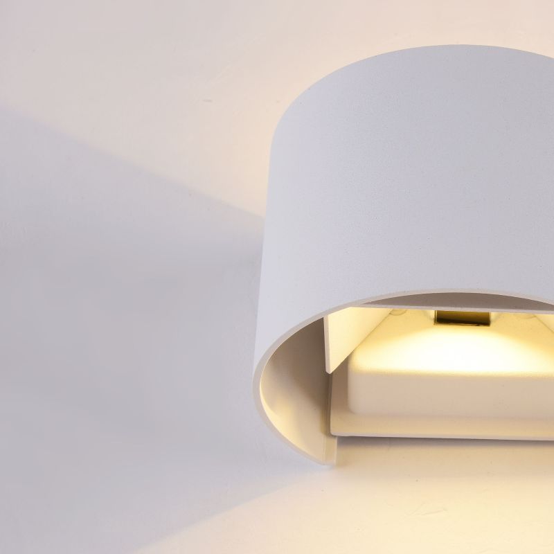 Maytoni-O573WL-L6W - Fulton - LED Round White Up&Down Wall Lamp