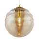 Ceiling Lights - Vinare - Amber Glass & Gold 3 Light Cluster Fitting Maytoni-P074PL-03BS - Vinare - Amber Glass & Gold 3 Light Cluster Fitting