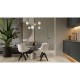 Ceiling Lights - Ring - White Glass Ball & Gold 4 Light Centre Fitting Maytoni-MOD013PL-04BS - Ring - White Glass Ball & Gold 4 Light Centre Fitting