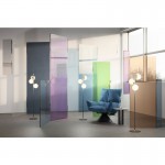 Nostalgia - Black & Gold 3 Light Floor Lamp with White Glass