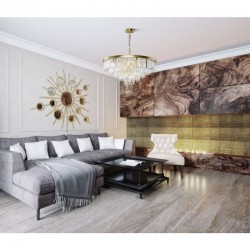 Revero - Painted Brass 12 Light Chandelier with Crystal Revero - Painted Brass 12 Light Chandelier with Crystal