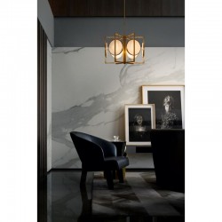 Marmo - Natural Stone & Gold 6 Light Centre Fitting Marmo - Natural Stone & Gold 6 Light Centre Fitting