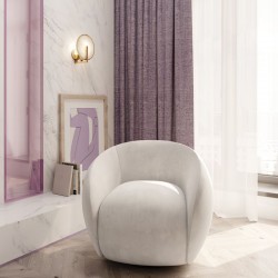 Marmo - Natural Stone & Gold Wall Lamp