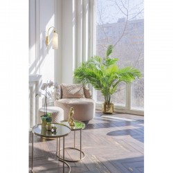 Antic - Frosted Ribbed Glass & Gold Wall Lamp