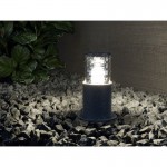 Bronx - Outdoor Black & Clear Glass Small Bollard Bronx - Outdoor Black & Clear Glass Small Bollard