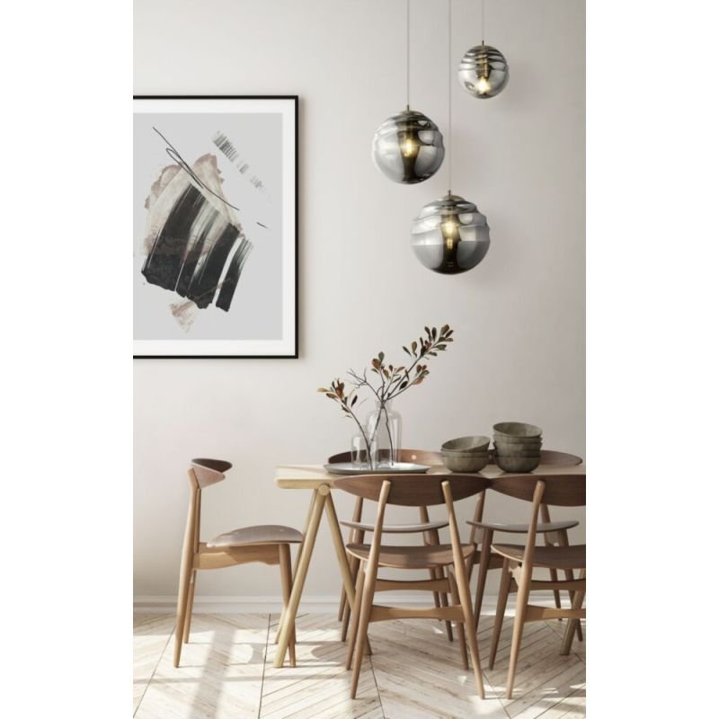 Ceiling Lights - Vinare - Smoky Glass & Nickel 3 Light Cluster Fitting Maytoni-P074PL-03N - Vinare - Smoky Glass & Nickel 3 Light Cluster Fitting