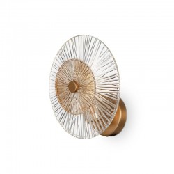 Aster - Gold Wall Lamp with Amber & Clear Glass Aster - Gold Wall Lamp with Amber & Clear Glass