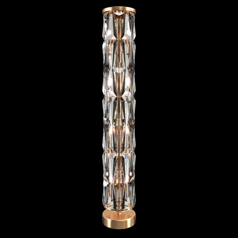 Maytoni-MOD043FL-08G - Puntes - Gold 8 Light Floor Lamp with Crystal