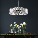 Puntes - Chrome 6 Light Pendant with Crystal Puntes - Chrome 6 Light Pendant with Crystal