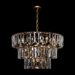Puntes - Gold 18 Light Pendant with Crystal Puntes - Gold 18 Light Pendant with Crystal