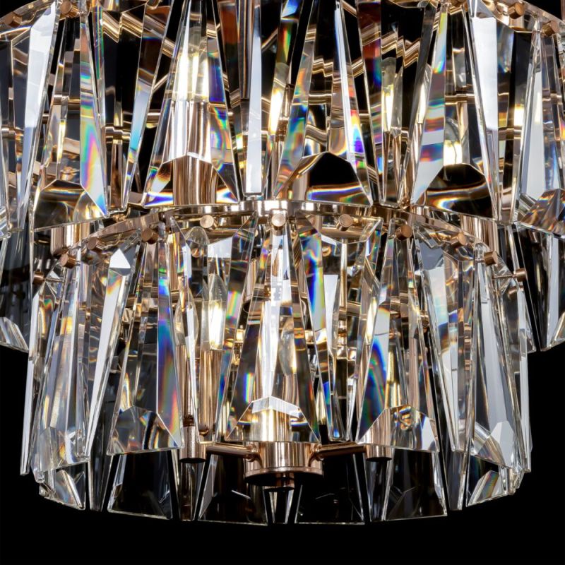 Maytoni-MOD043PL-18G - Puntes - Gold 18 Light Pendant with Crystal