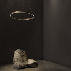 Rim - Brass CCT Pendant Ø 80 cm