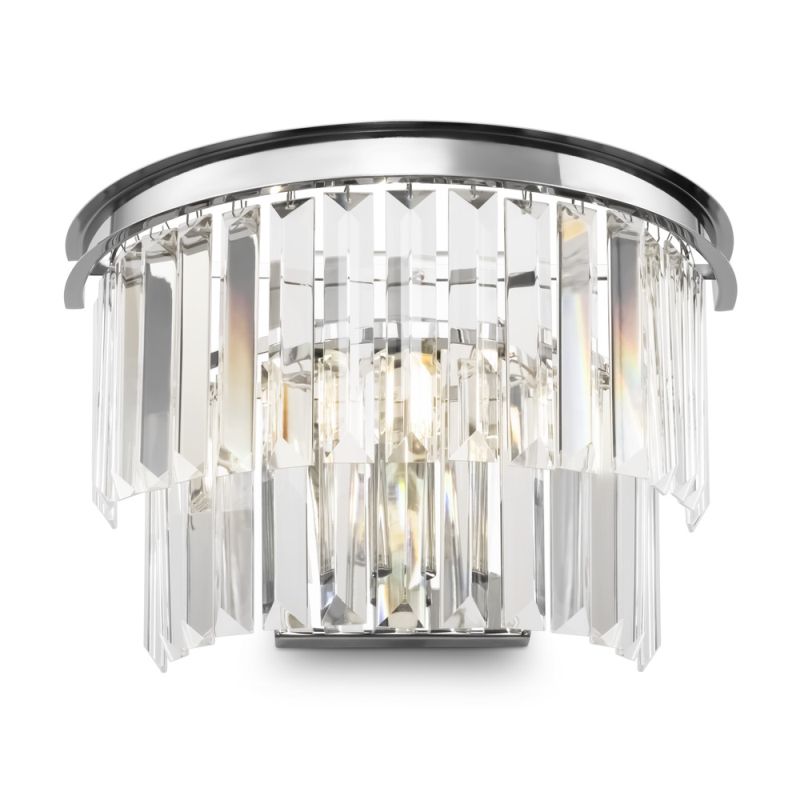 Crystal & Acrylic - Revero - Crystal & Painted Chrome Wall Lamp Maytoni-MOD085WL-01CH - Revero - Crystal & Painted Chrome Wall Lamp