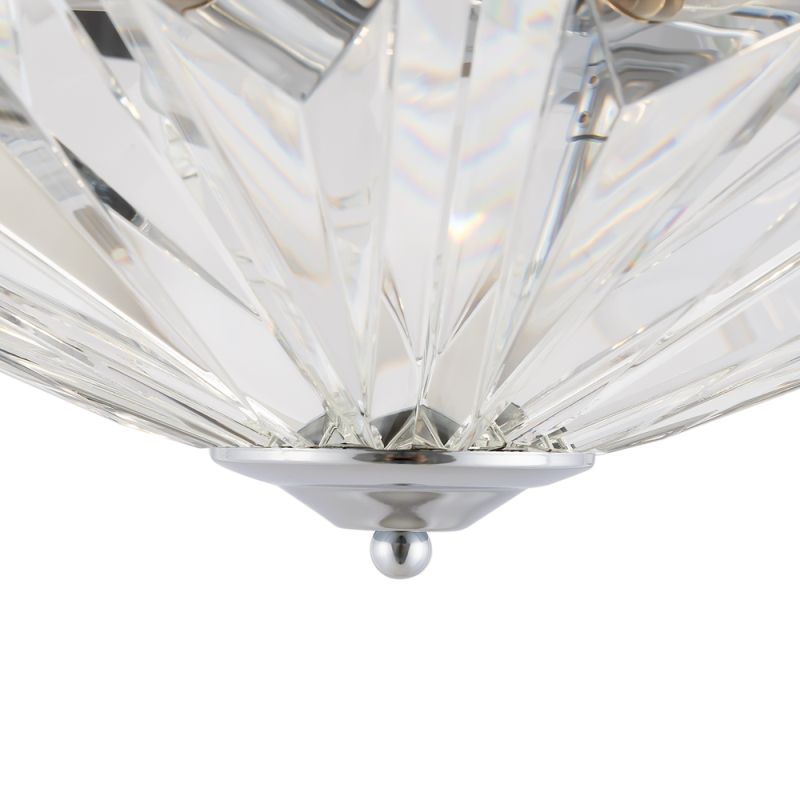 Maytoni-MOD094CL-06CH - Facet - Chrome 6 Light Ceiling Lamp with Crystal