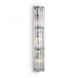 Facet - Chrome 3 Light Wall Lamp with Crystal
