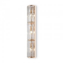 Facet - Gold 3 Light Wall Lamp with Crystal Facet - Gold 3 Light Wall Lamp with Crystal