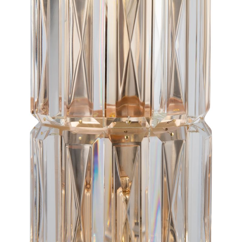 Maytoni-MOD094WL-03G - Facet - Gold 3 Light Wall Lamp with Crystal