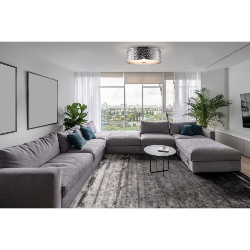 Ceiling Lights - Ripple - Decorative Frosted Glass & Chrome 5 Light Ceiling Lamp Maytoni-MOD096CL-05CH - Ripple - Decorative Frosted Glass & Chrome 5 Light Ceiling Lamp