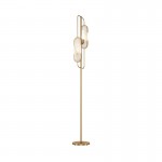Marmo - Gold 2 Light Floor Lamp with Natural Stone Marmo - Gold 2 Light Floor Lamp with Natural Stone