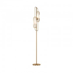 Marmo - Gold 2 Light Floor Lamp with Natural Stone Marmo - Gold 2 Light Floor Lamp with Natural Stone