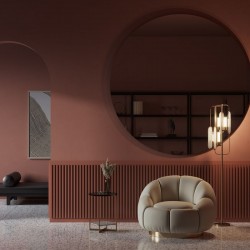 Marmo - Gold 2 Light Floor Lamp with Natural Stone Marmo - Gold 2 Light Floor Lamp with Natural Stone